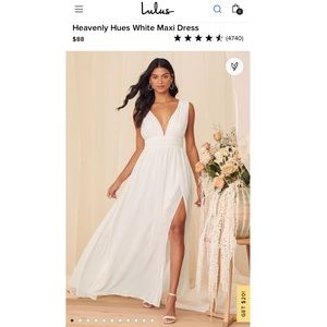 White Maxi Wedding Dress